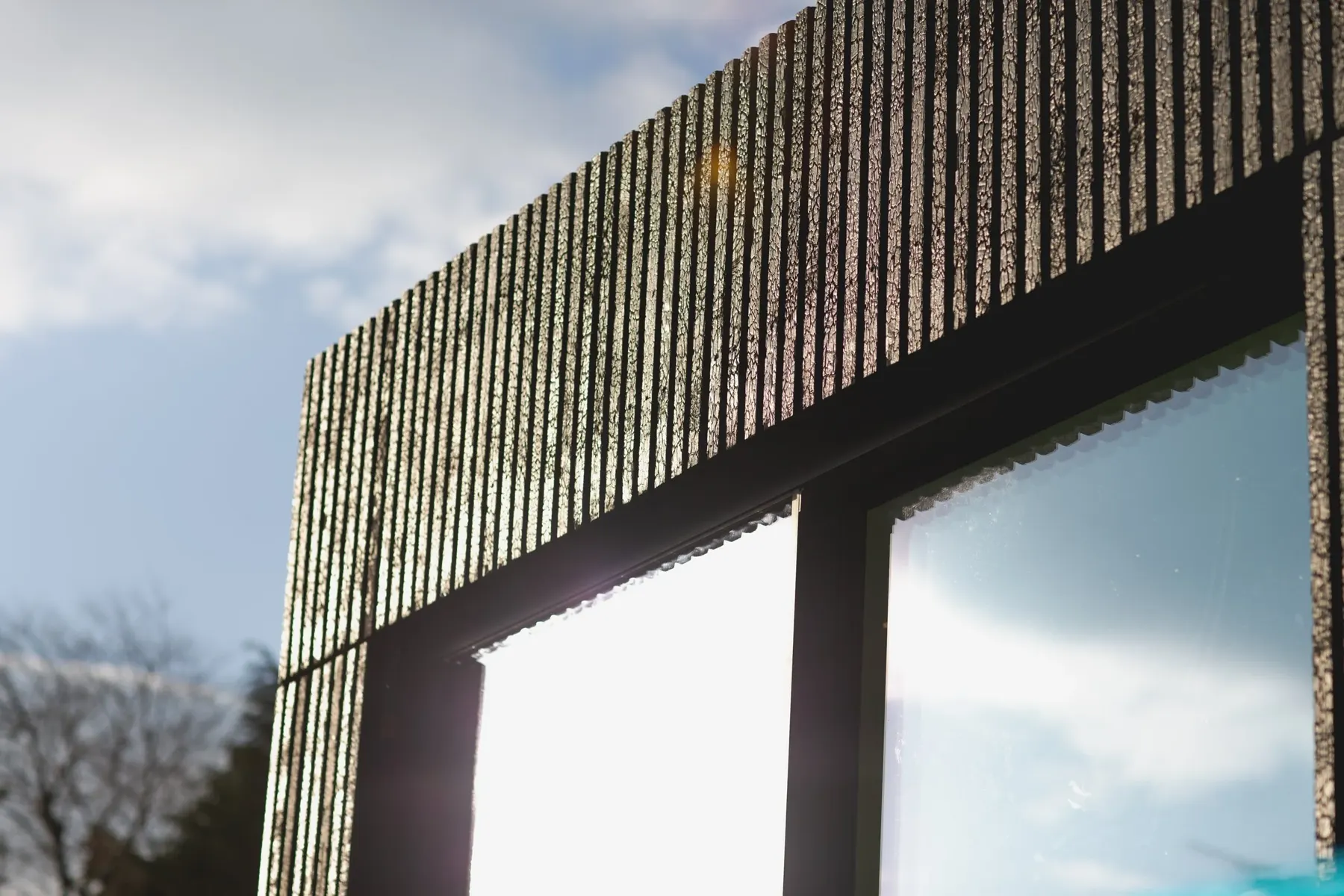Deep-charred Scottish oak cladding on an Edinburgh extension